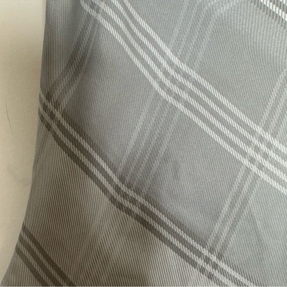 NWT LAUREN RALPH LAUREN Silk Plaid Grey Asymmetric Midi Skirt Size 16 - Picture 5 of 7